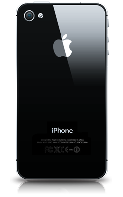 Apple iPhone 4S zwart achterkant