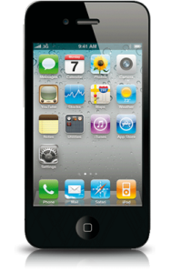 Apple iPhone 4 zwart voor