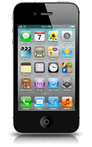 Apple iPhone 4S zwart voor