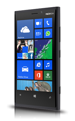 Nokia Lumia 920 zwart Voorkant