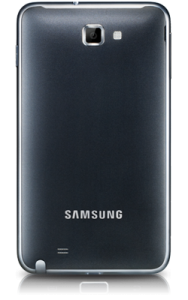 Samsung Note zwart achter