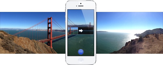 iPhone 5 panorama view